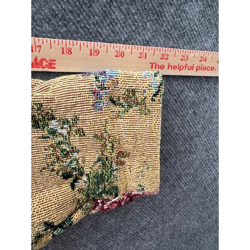 Sugar Street Weavers Vintage Floral Tapestry Jacket Cotton One Size Made in USA - Picture 11 of 11